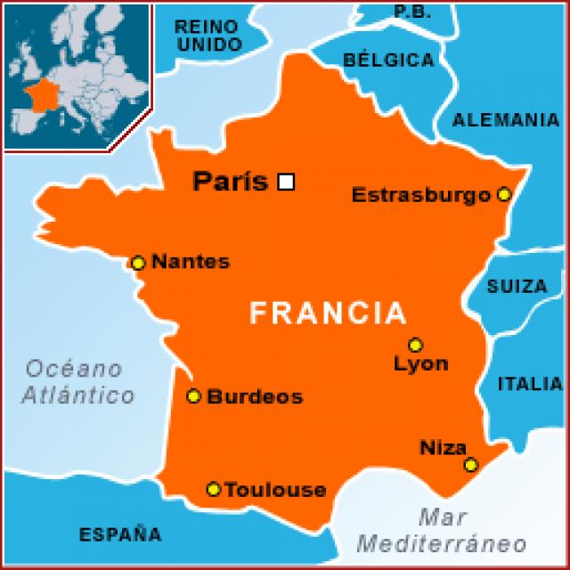 Mapa De Francia Mapa F sico Geogr fico Pol tico Tur stico Y Tem tico 