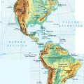 Mapa geografico de America con nombres