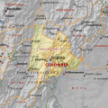 Mapa geografico de Cundinamarca