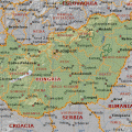 Mapa geografico de Hungria