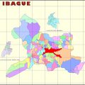 Mapa geografico de Ibague