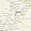 Mapa geografico de Ibarra