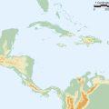 Mapa geográfico de Centroamerica