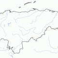 Mapa hidrografico de Honduras para colorear