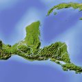 Mapa hidrográfico de Centroamerica