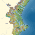 Mapa hidrográfico de Valencia
