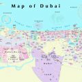 Mapa politico de Dubai
