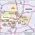 Mapa politico de Houston