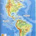 Mapa tematico de America con nombres