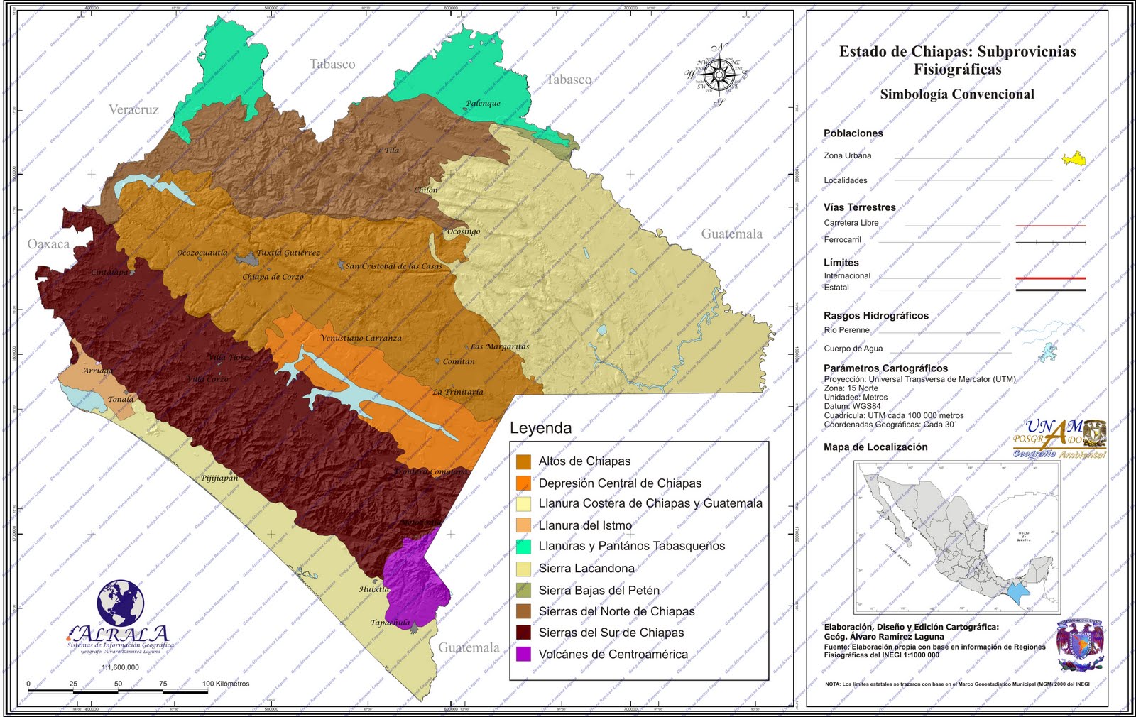 Mapa de Chiapas Mapa Físico, Geográfico, Político, turístico y Temático. Mapa de Chiapas Mapa Físico, Geográfico, Político, turístico y Temático.