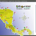 Mapa turístico de Centroamerica