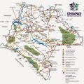 Mapa turístico de Chiapas