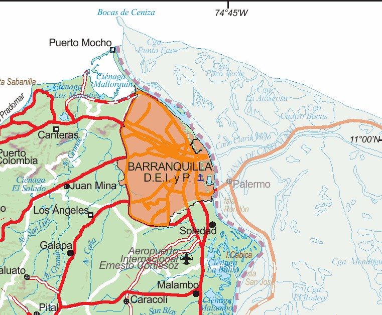 Mapa Colombia Barranquilla Santa Marta Cartagena At Tasha Jennings Blog