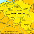 mapa de belgica