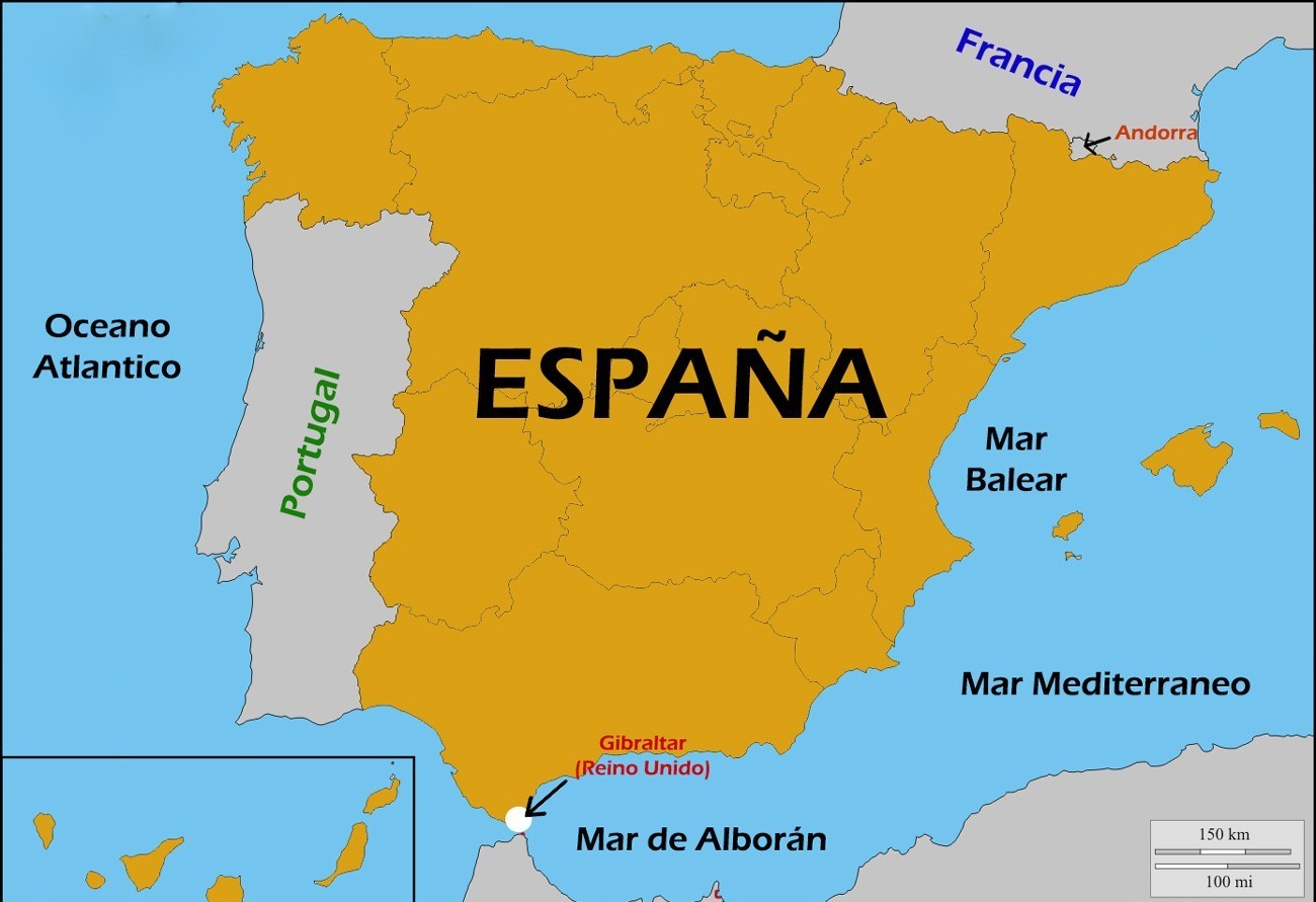 Mapa de España - Mapa Físico, Geográfico, Político ...