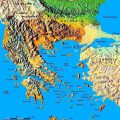 mapa fisico de Grecia