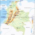 mapa fisico de colombia
