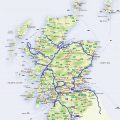 mapa fisico de escocia