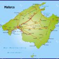 Map of mallorca with highways