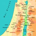 mapa fisico de palestina