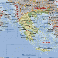 mapa geografico de Grecia