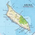 mapa geografico de aruba