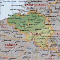 mapa geografico de belgica