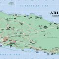 mapa politico de aruba