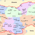 mapa politico de bulgaria