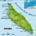 mapa topografico de aruba