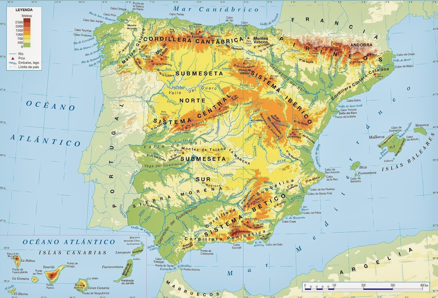 Mapa De Espa a Mapa F sico Geogr fico Pol tico Tur stico Y Tem tico Mapa De Espa a Mapa F sico Geogr fico Pol tico Tur stico Y Tem tico