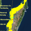 mapa topografico de madagascar