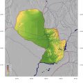 mapa topografico de paraguay